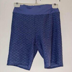 Blue Yoga Shorts, Large